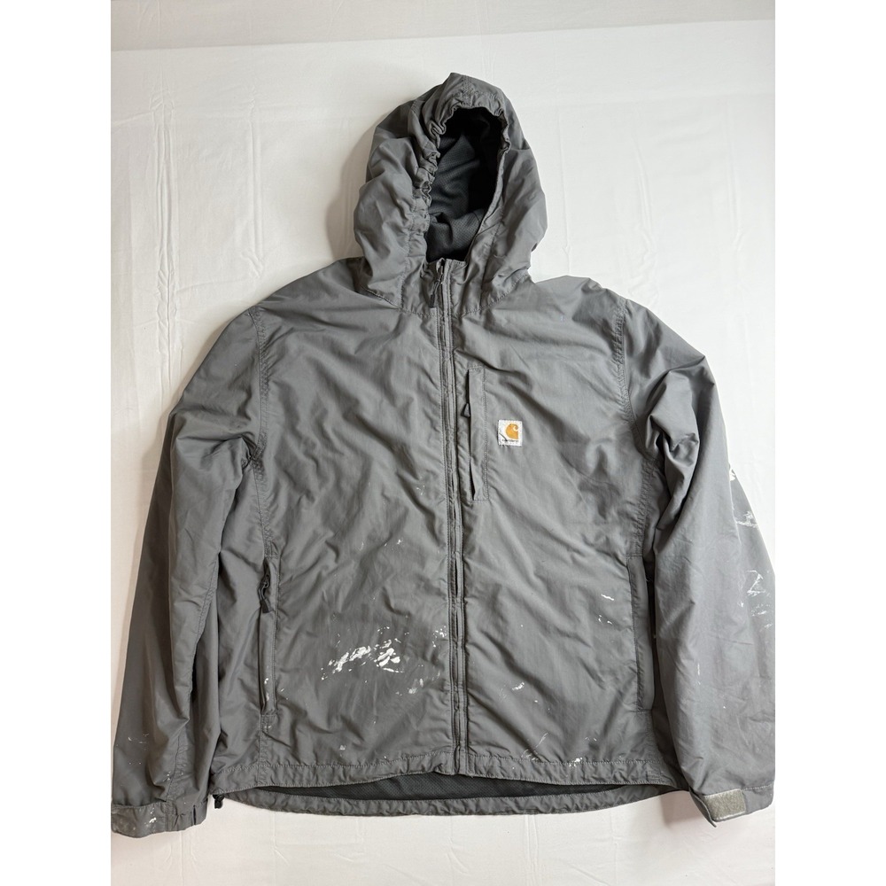 Carhartt Men's Rain Defender Relaxed Fit Lightweight Jacket OJ4671-M Large Gray
